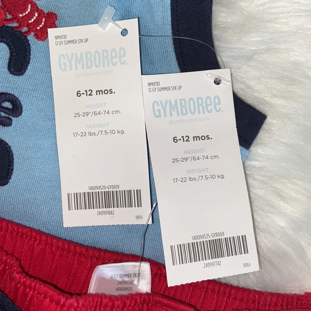 🆕 GYMBOREE Summer shorts set 6-12 months